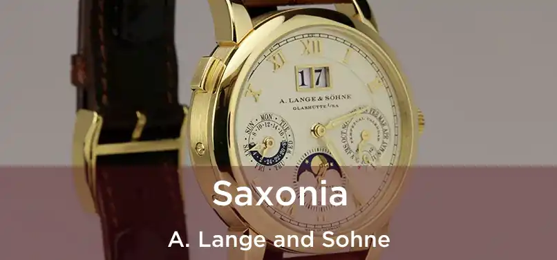  Saxonia A. Lange and Sohne